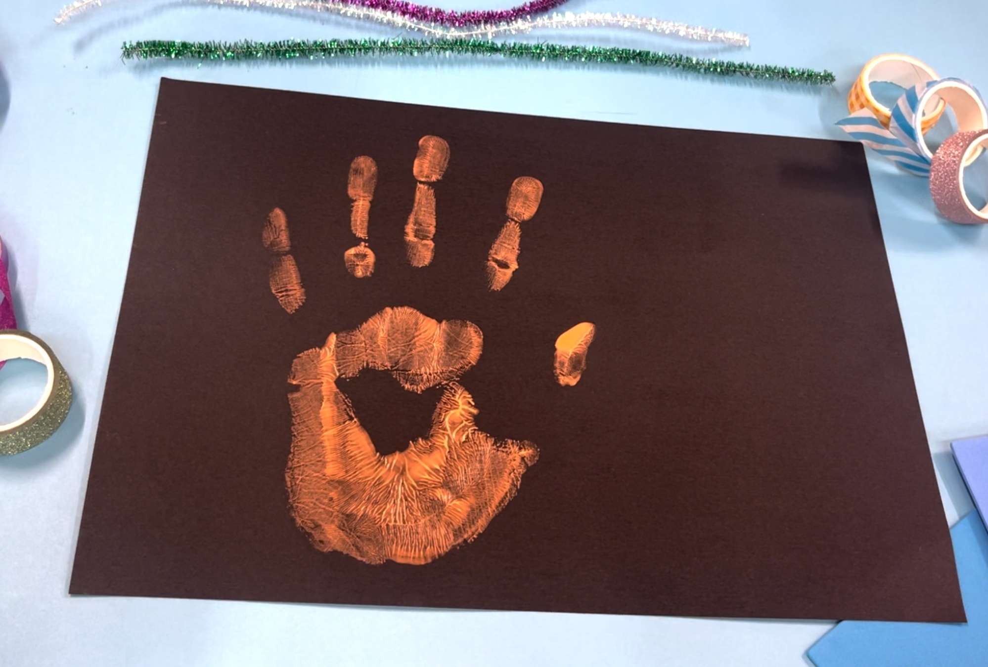 DIY Fun Craft for Kids: Handprint Memory Frame