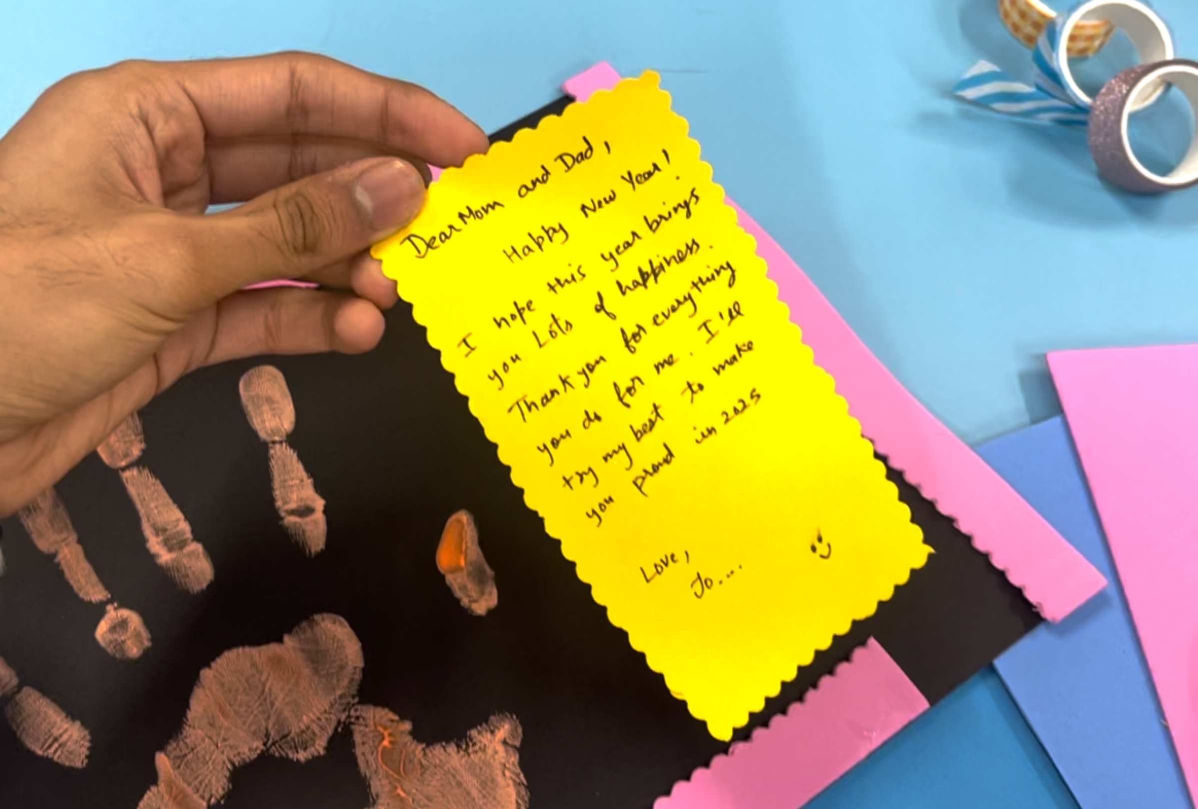 DIY Fun Craft for Kids: Handprint Memory Frame