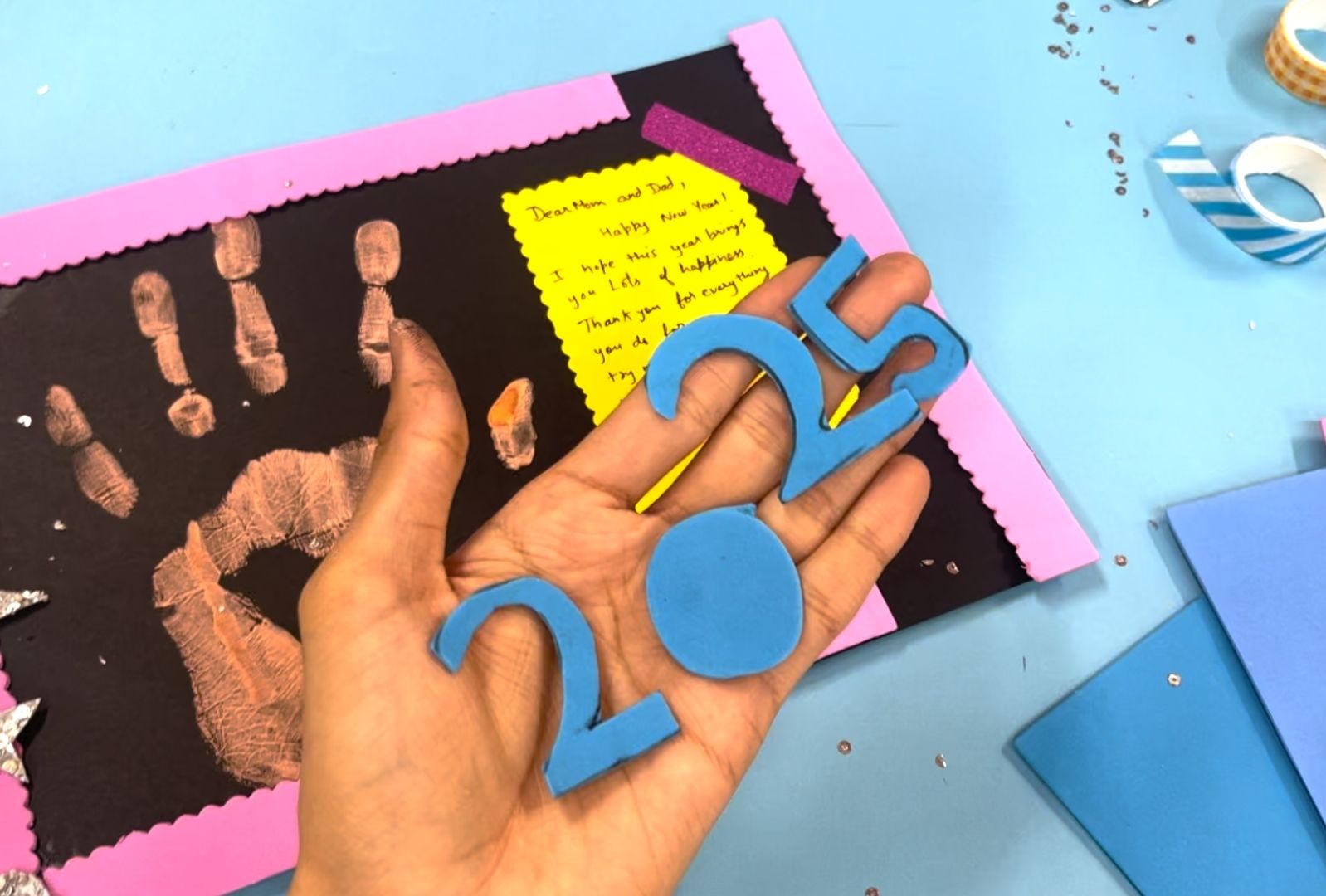 DIY Fun Craft for Kids: Handprint Memory Frame