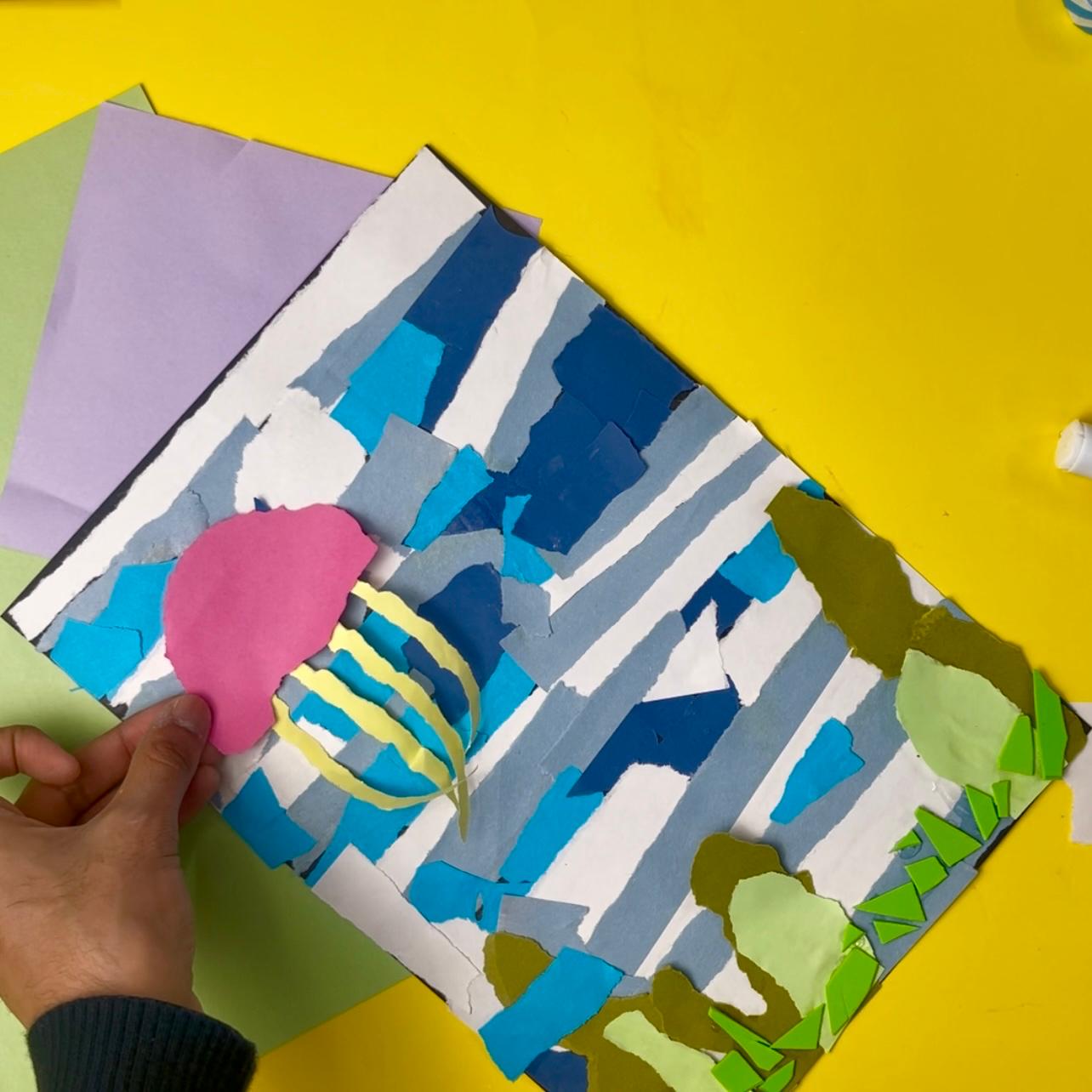 DIY Fun Craft for Kids: Underwater Collage Art
