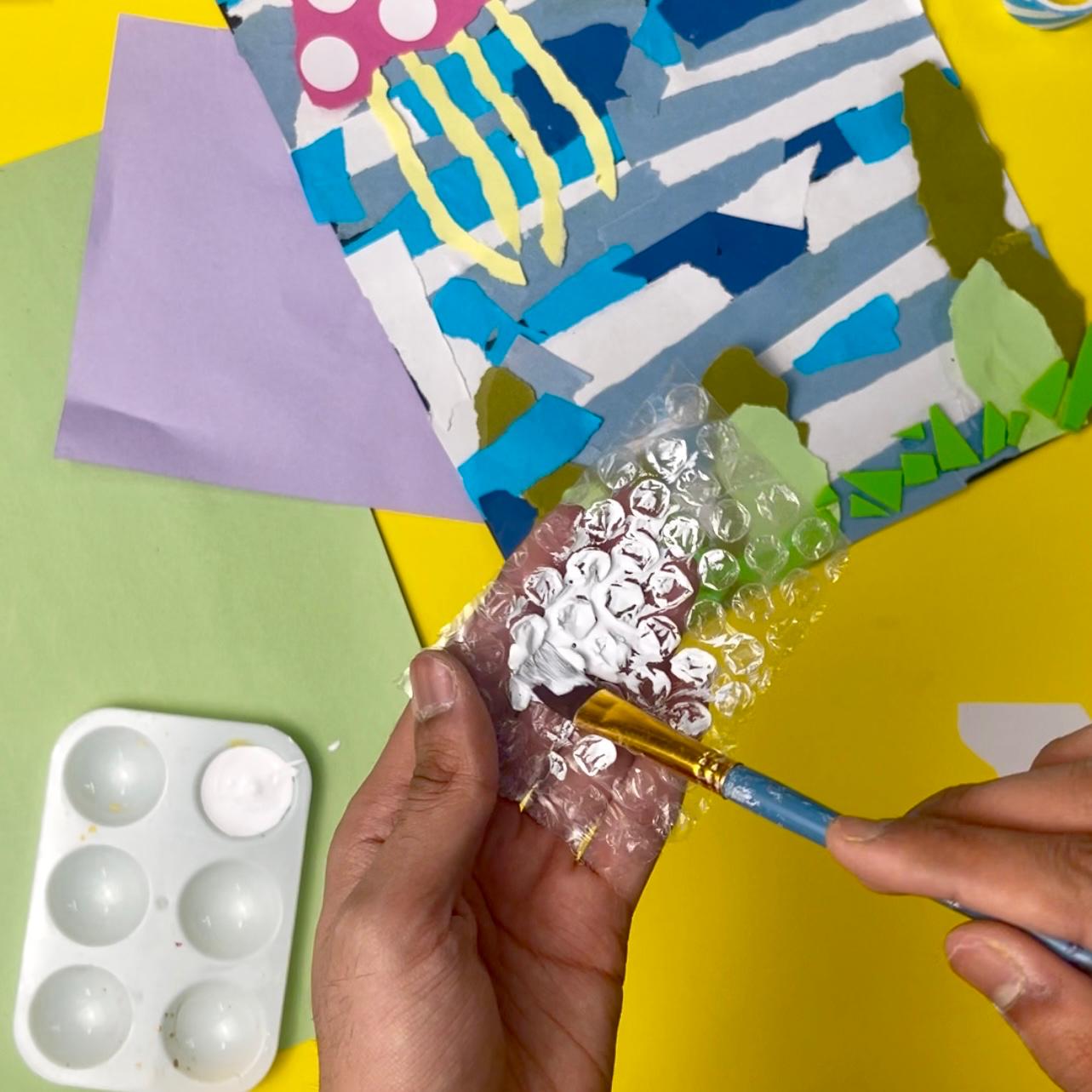 DIY Fun Craft for Kids: Underwater Collage Art