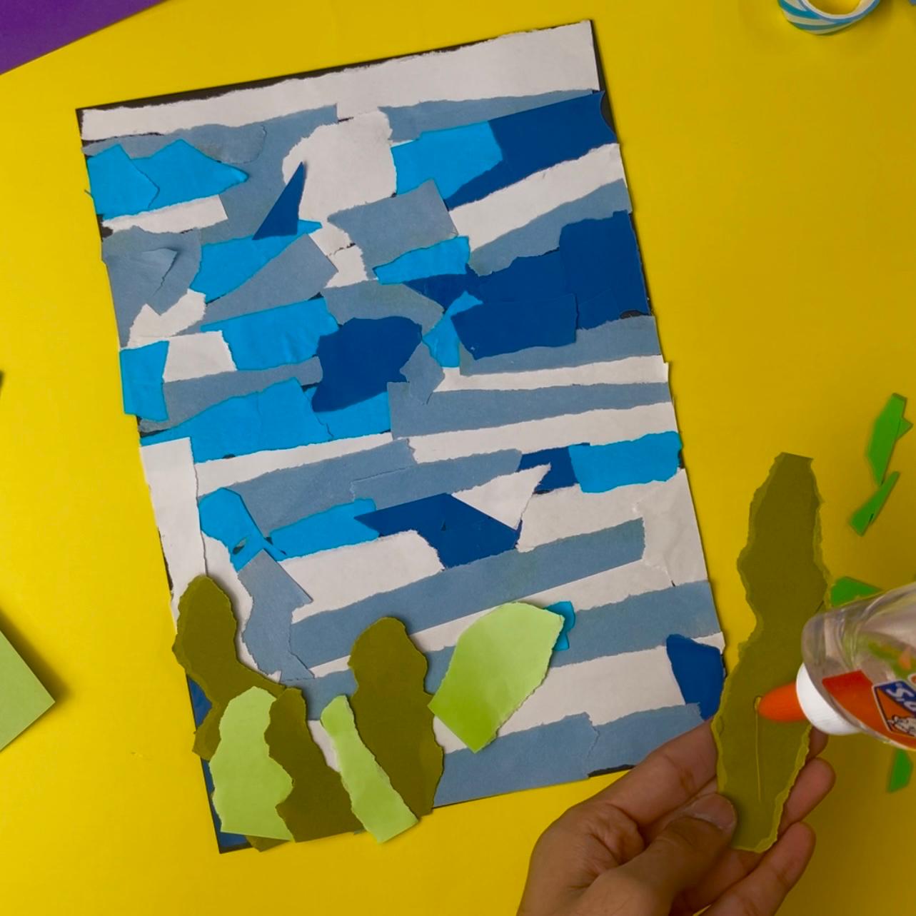 DIY Fun Craft for Kids: Underwater Collage Art