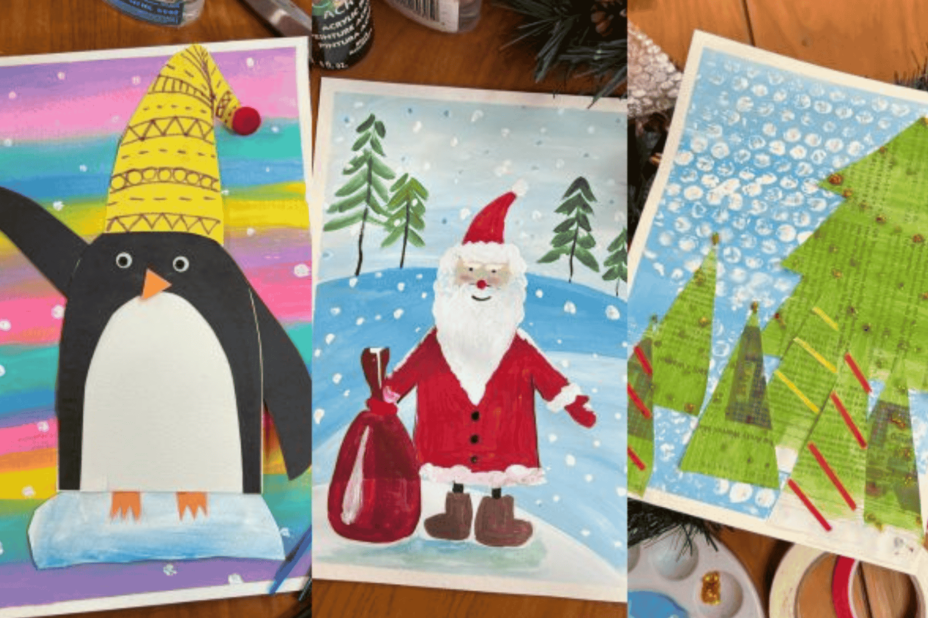 3 Winter Art Projects for kids to Spark Creativity
