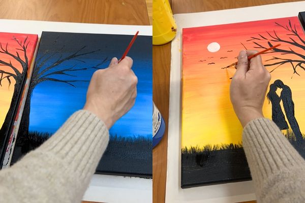 Creative Couple’s Painting Idea for Valentine's Day3