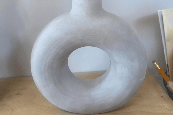 Behind the Wheel Creating My Donut Vase at Happy Hands Studio 3