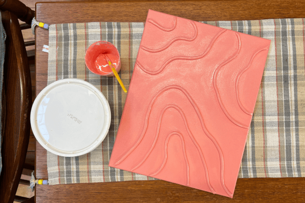 DIY Textured Art Wall Using Air Dry Clay: Easy Home Decor Project