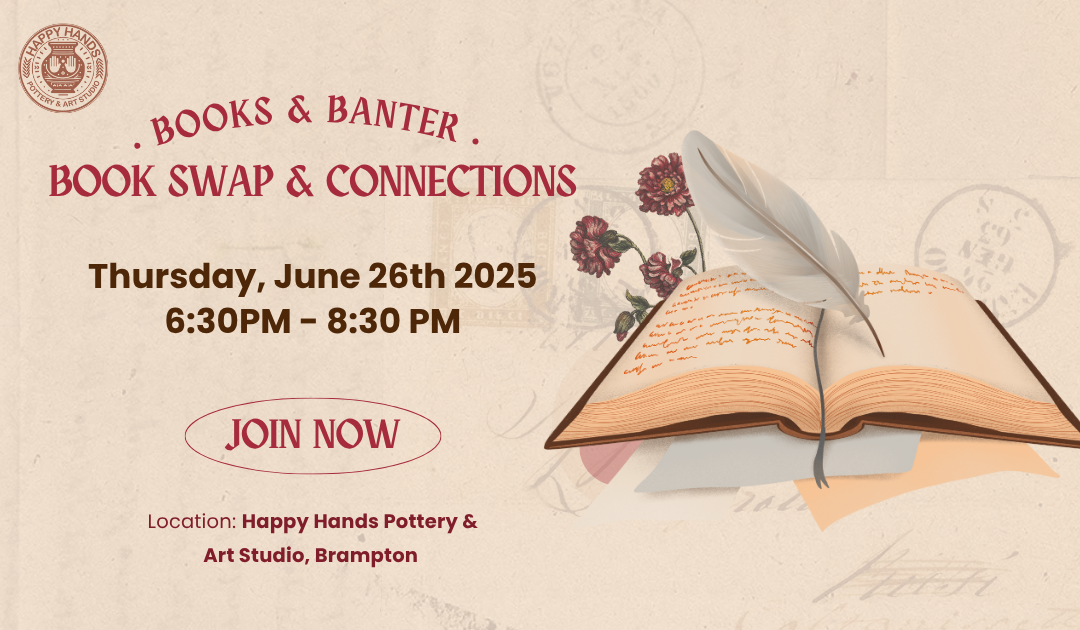 Happy Hands Pottery and art studio - Book Swap event