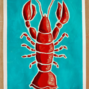Acrylic Canvas Painting: Coastal Lobster Workshop July 17th