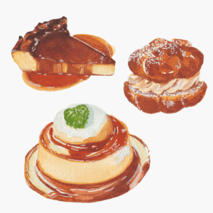 Sweet Strokes: Watercolor Desserts